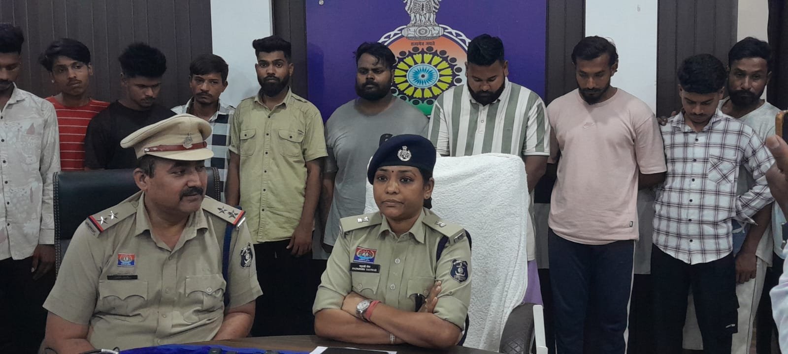मुख्य सट्टा खाईवाल सहित म्यूल एकाउण्ट खाता धारक एवं खाता खरीदने के बारह आरोपी जेल दाखिल