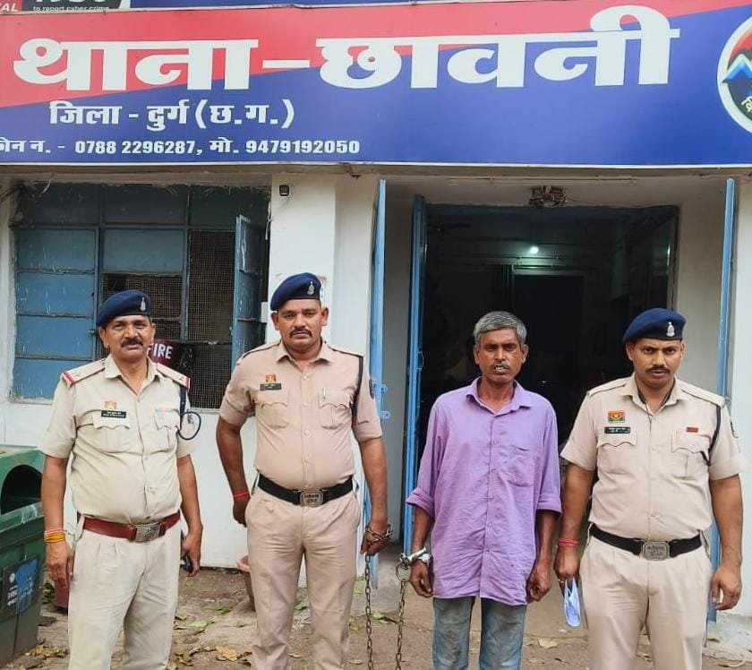 टंगिया मार कर हत्या करने का आरोपी जेल दाखिल