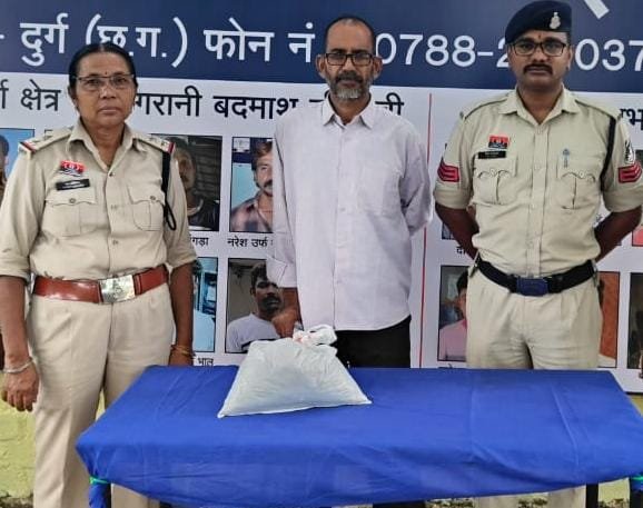 अवैध मादक पदार्थ गाँजा बिक्री करने का आरोपी जेल दाखिल