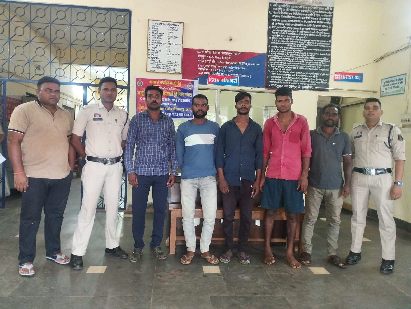 कोटा पुलिस की बड़ी कार्रवाई – शासकीय कार्य में बाधा और मारपीट के फरार 5 आरोपी गिरफ्तार