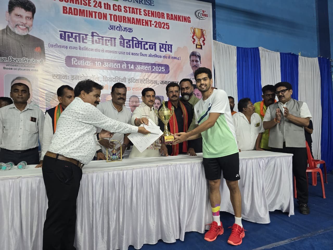 एनटीपीसी प्रायोजित खिलाड़ी हर्षित ठाकुर ने जीता तीसरा सीनियर स्टेट बैडमिंटन खिताब