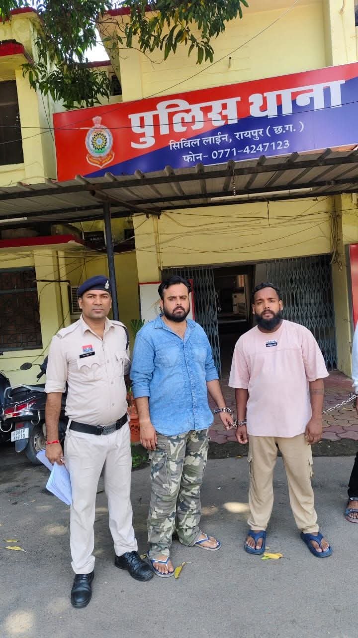 रायपुर पुलिस ब्रेकिंग:– मादक पदार्थ गांजा के साथ आरोपी उत्तम दीप एवं अविनाश मंधानी गिरफ्तार