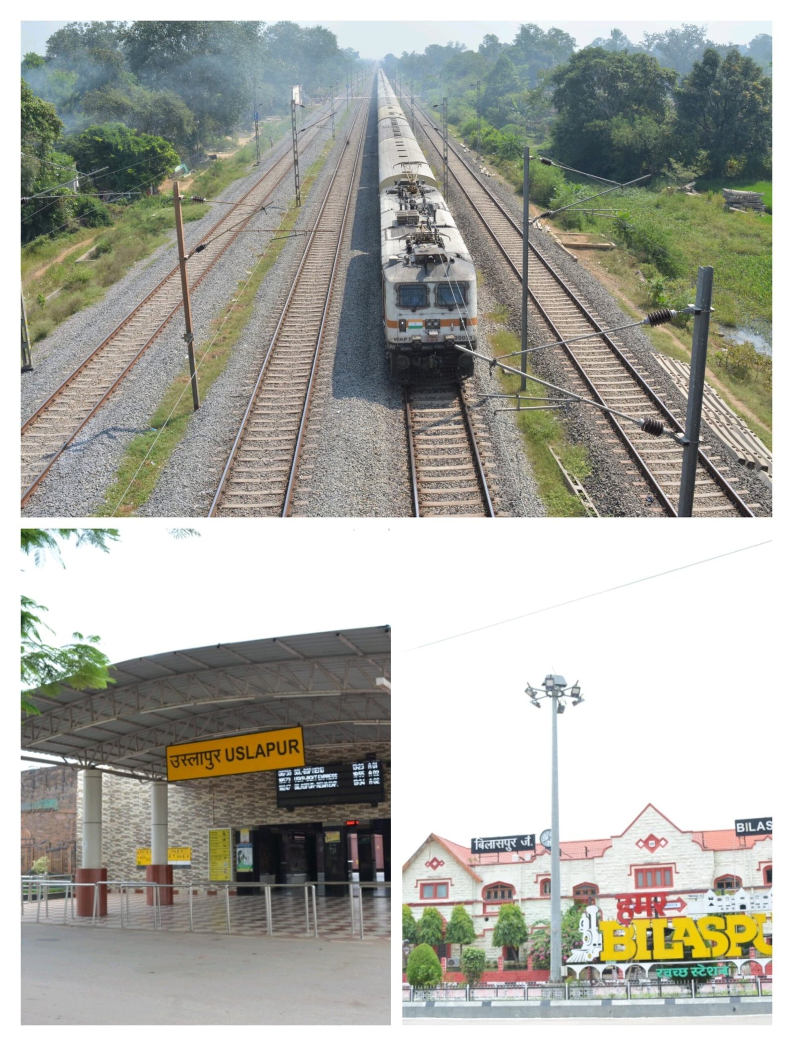यात्रियों की सुगम यात्रा हेतु बिलासपुर व उसलापुर स्टेशनों से है 132 लंबी दूरी की मेल/एक्सप्रेस गाड़ियों की सुविधा